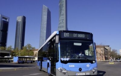 672 Mercedes-Benz Citaro NGT mit Gasantrieb für Omnibusverkehr in Madrid