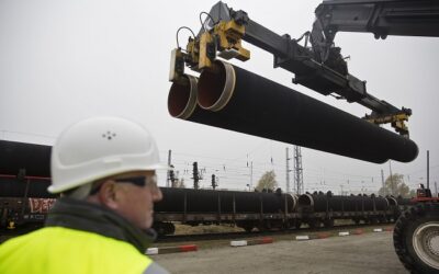 WASCO nimmt erste Rohre für Nord Stream 2 in Mukran in Empfang