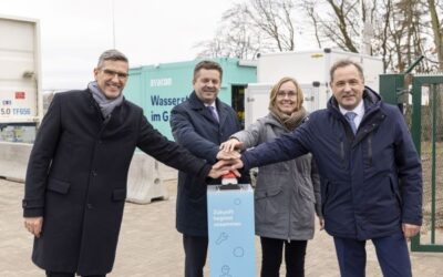 Avacon und DVGW nehmen gemeinsam mit Wirtschaftsminister Sven Schulze Wasserstoff-Beimischanlage in Betrieb