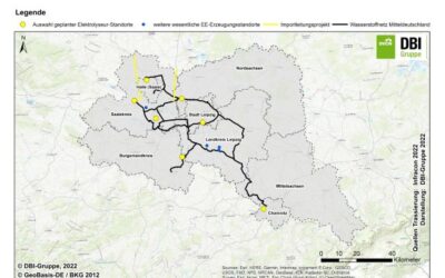 Machbarkeitsstudie schlägt länderübergreifendes Wasserstoffnetz Mitteldeutschland vor