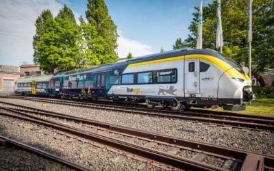 Deutsche Bahn und Siemens Mobility präsentieren neuen Wasserstoffzug und Wasserstoff-Speichertrailer