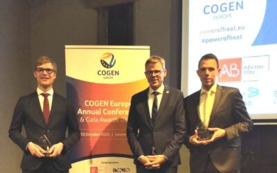 2G Energy in zwei Kategorien mit den COGEN Europe Recognition Awards ausgezeichnet