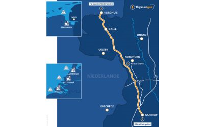 Thyssengas erwirbt RWE-Erdgasleitung für Wasserstoff-Transport an der deutsch-niederländischen Grenze