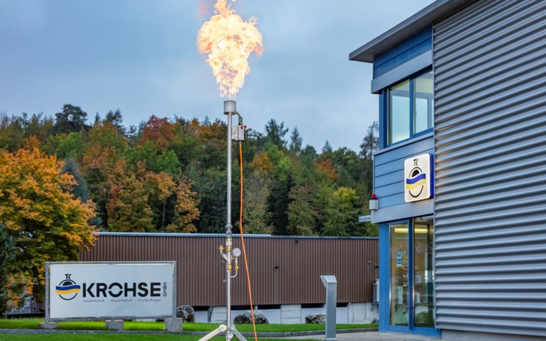 Die Abfackelgeräte/Gasfackeln der KROHSE GmbH für sicheres und effizientes Arbeiten an gasführenden Anlagen